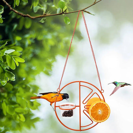 Outdoor Indoor Bird Feeder Stand Water Feeding Station Garden Backyard