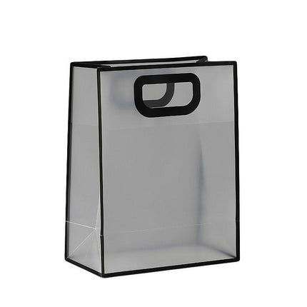 25pcs Transparent Frosted PVC Tote Bags Clear Plastic Gift and Clothing Bags