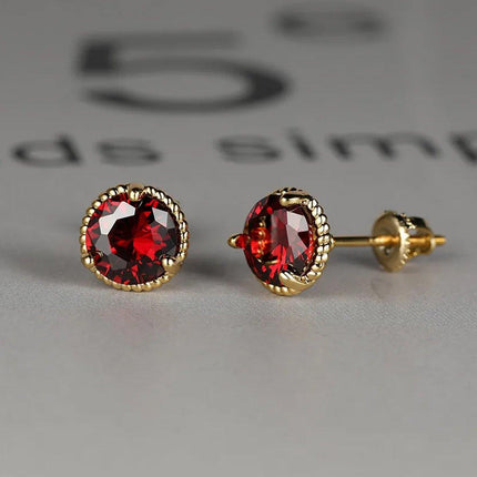 Three Claws Twisted Lace Threaded Stud Earrings Simple Elegant Earrings Women