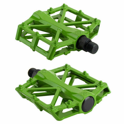 Bike Pedals Alloy Mountain Road MTB Colored Bicycle Nonslip Cycling Pedals 9/16" - Aimall