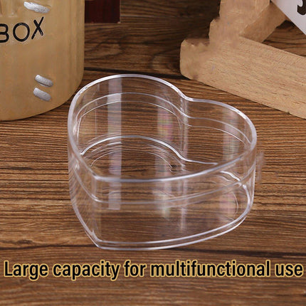 20pcs Heart Shaped Plastic Gift Packaging Boxes for Candy Jewelry and Favors