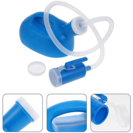 2000ML Portable Male Men Car Urinal Urine Pee Bottle Camping Travel + 1.2M Tube - Aimall