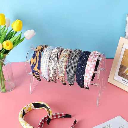 Hairband Display Stand Acrylic Hair Clip Storage Rack Headband Holder Hair Hoop