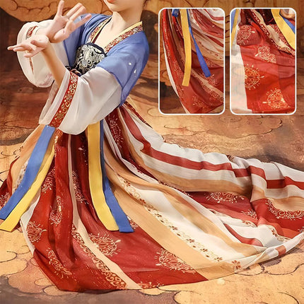 Girl Hanfu Spring And Autumn Book Ancient Clothes Chinese Style Children Hanfu - Aimall