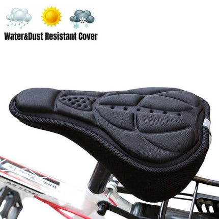 Thick Silicone Bike Seat Cover Comfort Gel Cycling Bicycle Saddle Cushion Pad - Aimall