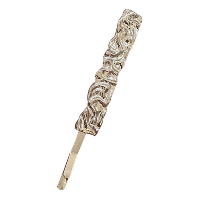 Chic Silver Water Ripple Hair Clip