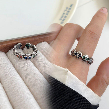 Non-Fading Hip Hop Open Ring for Girls Stylish Adjustable Fashion Jewelry