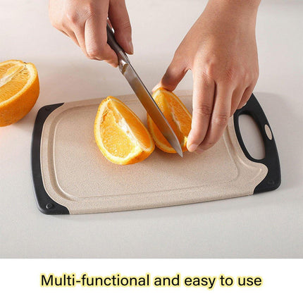 3PCS Wheat Straw Cutting Board Kitchen Chopping Board for Vegetables Meat Fruit