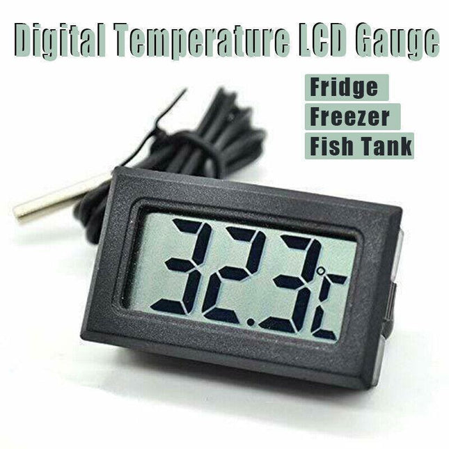 Digital Fridge Freezer Aquarium Fish Tank Thermometer Temperature Lcd Gauge Au - Aimall