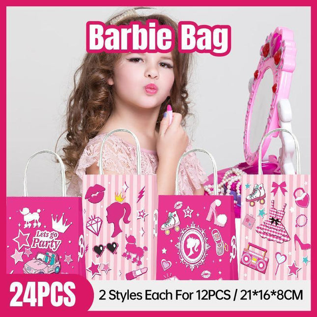 Barbie Kraft Bag With Rope