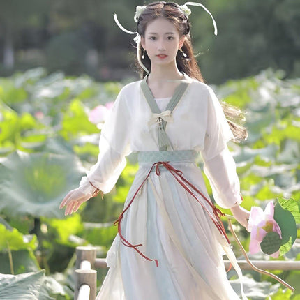 Female Hanfu One-Piece Waist Skirt Traditional Chinese Style Dress Outfit