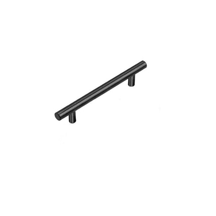 5PCS Black Kitchen Cabinet Door Handles Stainless Steel Door Drawer Pull T Bar - Aimall