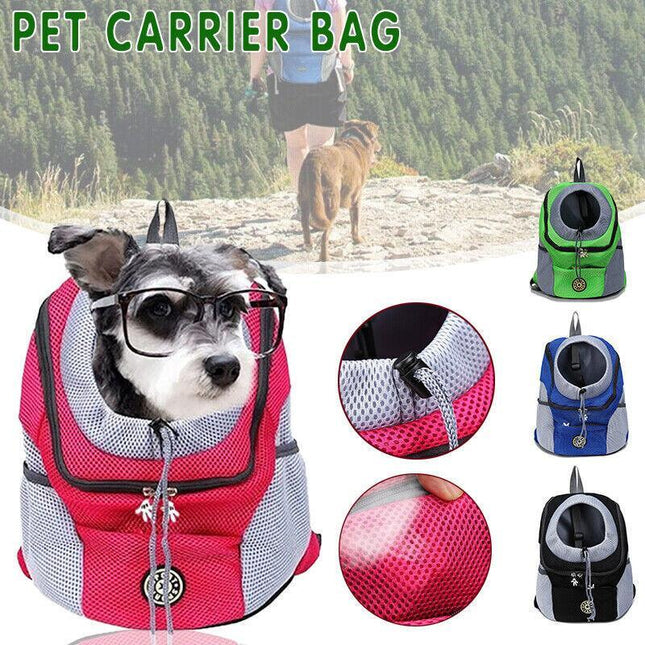 S Size Puppy Travel Mesh Pet Dog Carrier Backpack Front Travel Portable Shoulder Bag - Aimall