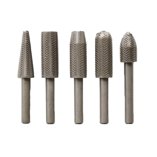 5Pcs Metal Cutter Drill Bits Rotary Bits Rasp For Steel Grinding Carving Austock - Aimall