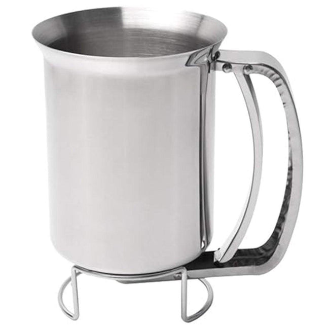 Stainless Steel Handheld Batter Dispenser Cake Funnel Mixing Separator Tool