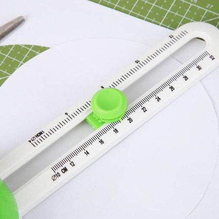 Circle Cutter Round Paper Cutting Tool DIY Scrapbook Ruler Knife Handmade Card