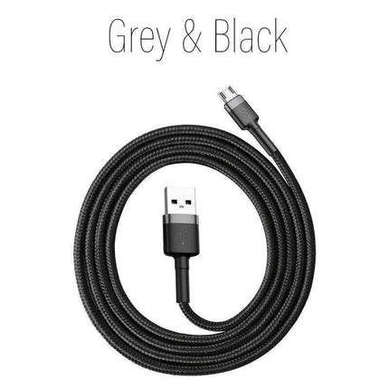Baseus Micro USB 2.4A Fast Charging & Data Sync Cable Cord For Android Samsung 2PCS 2M - Aimall