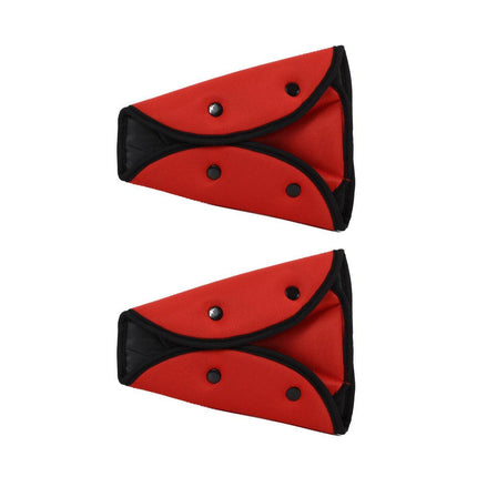 Foldable Car Seat Belt Triangle Retainer Buckle for Child Safety Shoulder Strap
