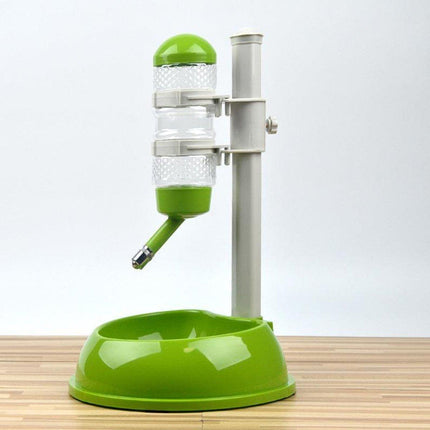 Pet Drinking Fountain Water Bottle Lifting Feeder Adjustable Pet Bowl for Pets