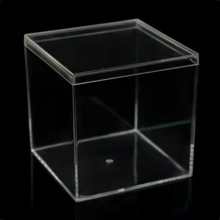 10pcs Clear Acrylic Plastic Boxes Square Storage Containers for Food  Small Item