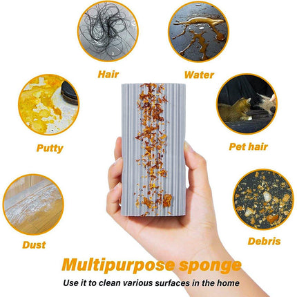 8pcs Dishwashing Sponge Kitchen Cleaning Brush Scrub Sponge Scouring Pad Set