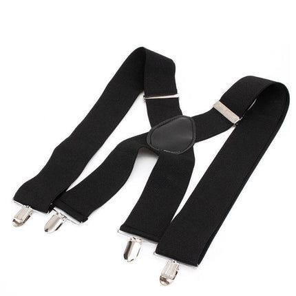 35/50MM Extra Wide Men's Adjustable Elastic Suspenders Clip On Braces Trouser - Aimall
