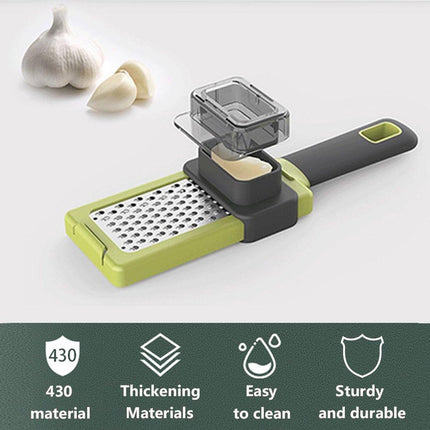 2pcs Manual Garlic Press Grinder Household Garlic Masher Pounder Kitchen Tools
