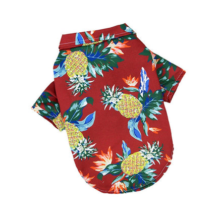 Lightweight Hawaiian Shirt for Pets Stylish Breathable Summer Pet Clothes
