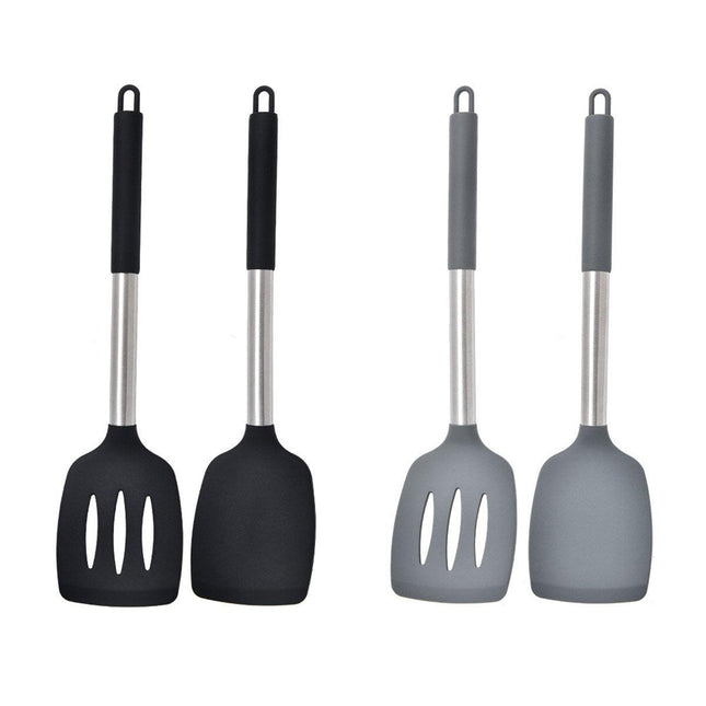 2pcs Silicone Cooking Utensils Stir Fry Spatula Kitchen Tools Non Stick Cookware