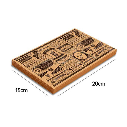 200X Oil Absorbing Paper Food Frying Grease-Proof Food Wrapper Wrapper Sandwich