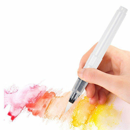 6x Artist Ink Water Brush Pen Set For Watercolor Calligraphy Painting Drawing - Aimall
