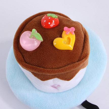 Pet Birthday Cake Hat and Triangle Towel combination Fun Party Dress Up for Pets