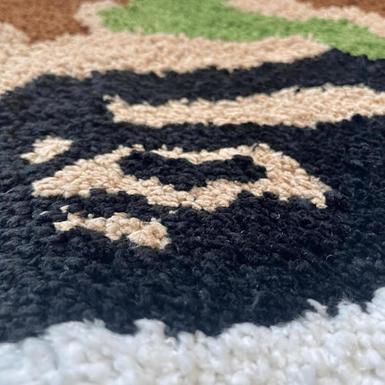 Mushroom Shaped Bathroom Mat Absorbent Non Slip Cartoon Rug Soft Mat