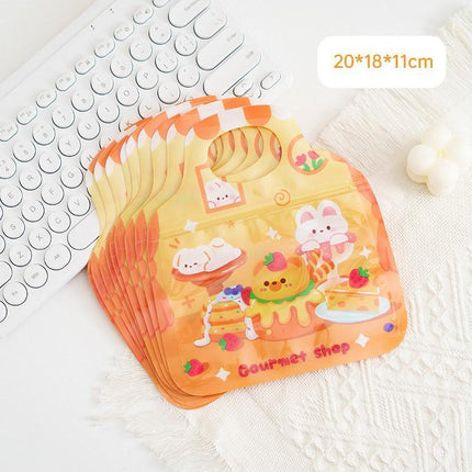 25pcs Cute Candy Ziplock Bags Snacks Biscuits Food Storage Cartoon Gift Bags
