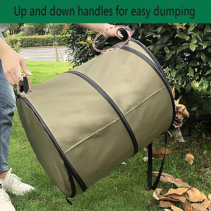 Folding Garden Leaf Bin Portable Outdoor Storage Bucket Camping Trash Can