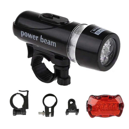 2x Front Rear Bike Light LED Bicycle Tail Lights Waterproof Flashlight Headlight - Aimall