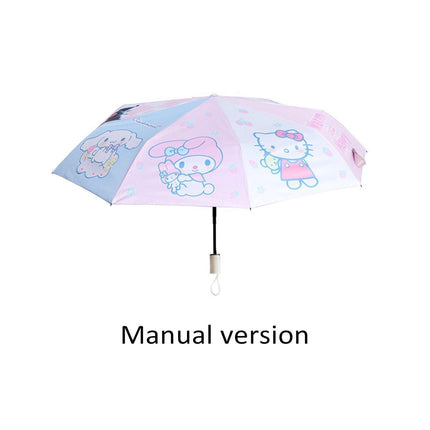 Soft Girl Black Rabbit Foldable Thickened Transparent Umbrella Kawaii Portable