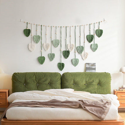 Bohemian Decorative Woven Tassel Leaf Wall Hanging Bedroom Home Wall Decoration