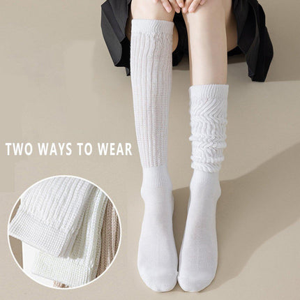 3Pairs Warm Calf Socks Stack Stockings Winter Fall Over Knee High Thick Socks Set