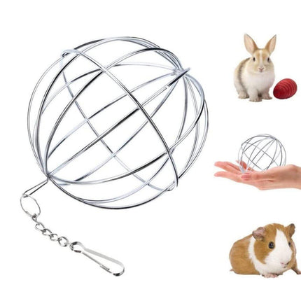 Rabbit Grass Balls Hangable Feeding Rack for Small Animals Chew Toys and Snacks
