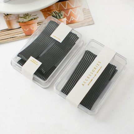 40 PCS Short Black Waved Hair Pins Bobby Pins Grips Salon Dance Hair Accessories - Aimall
