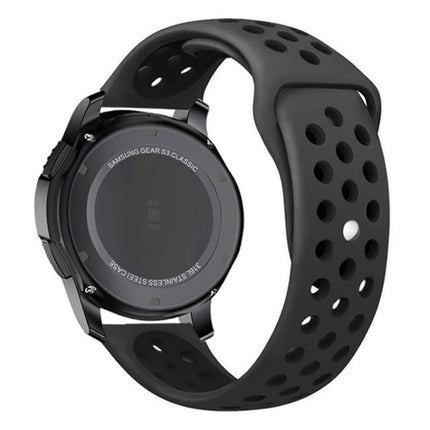 22mm 20mm Silicone Sports Watch Band for Samsung Huawei Huami Two-Tone Strap