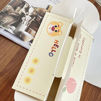 10 Pack Cake Box Set Cardstock Printed Partitioned Interior for Macarons Pastrie