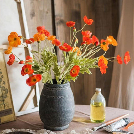 10pcs Artificial Yume Silk Flocking Flowers for Home Wedding Party Decoration