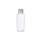 20pcs Brown Transparent Cosmetic Bottles with Aluminum Lids for Packaging