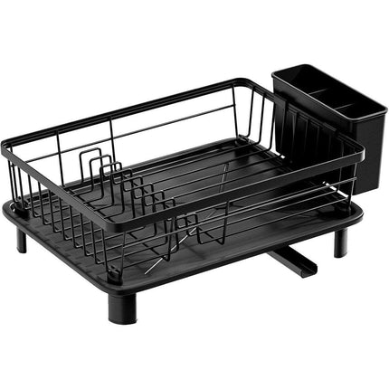 Multifunctional Dish Rack Sink Drain Tray Cutlery Storage Organizer Bowl Holder