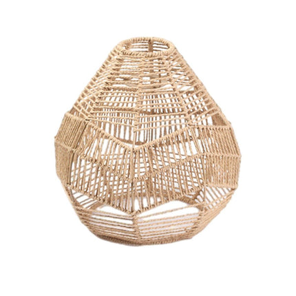 Chinese Style Imitation Rattan Lampshade DIY Weaving Lamp for Home Decor