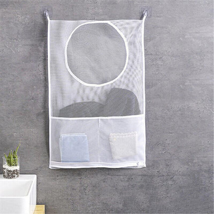 Hanging Laundry Bag Over Door Clothes Washing Storage Basket Foldable Hamper Ordinary - Aimall