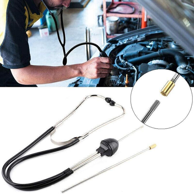 Dual Tube Car Engine Sound Diagnostic Tool Mechanic'S Stethoscope Automotive Au - Aimall