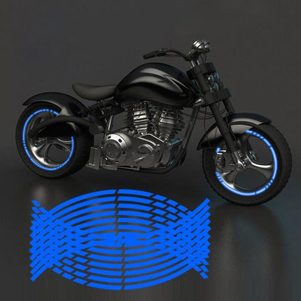 18" Reflective Rim Tape Wheel Stripe Decal Trim Sticker For Car Motorcycle